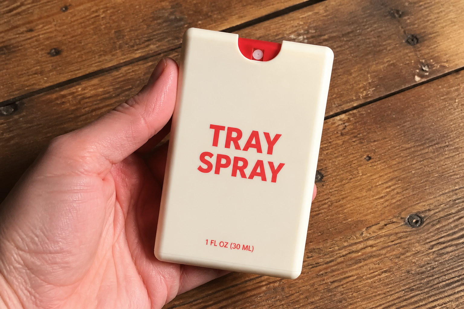 Tray Spray on the table after dinner